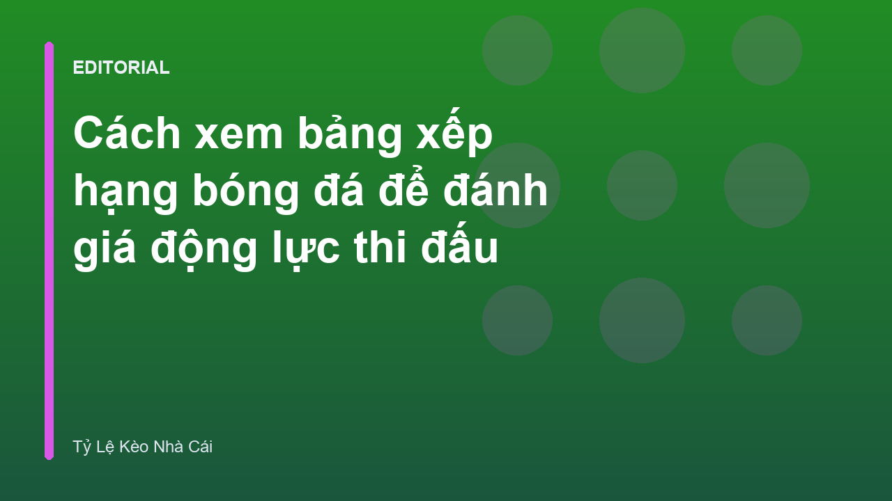 Bảng xếp hạng bóng đá chuyên nghiệp